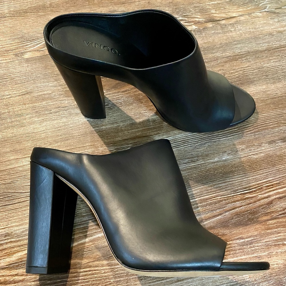 Vince Alora Heeled Mule Black Size 39